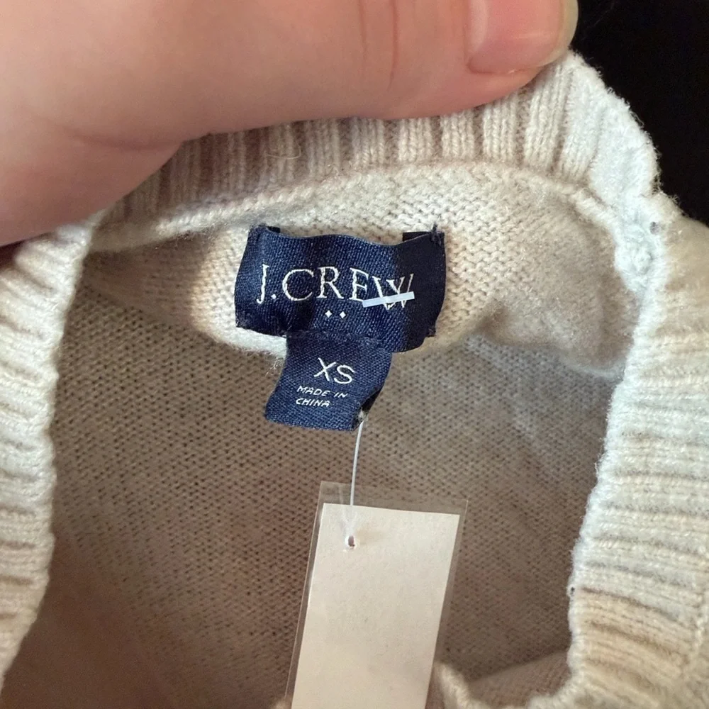 J. Crew Cream Knit Sweater